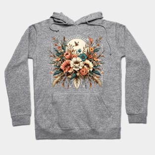 Vintage Blooms Boho Hoodie